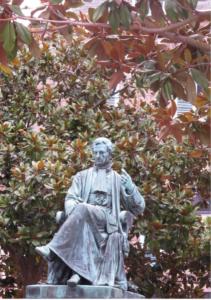 Emile Béliard -"Penseur dans les feuilles"